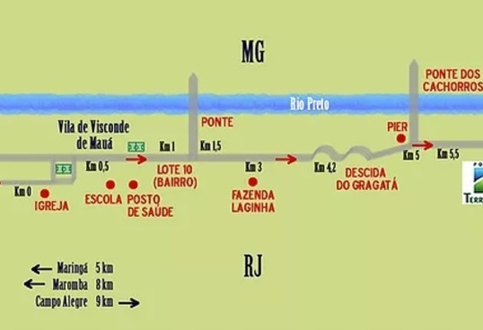 Mapa pousada